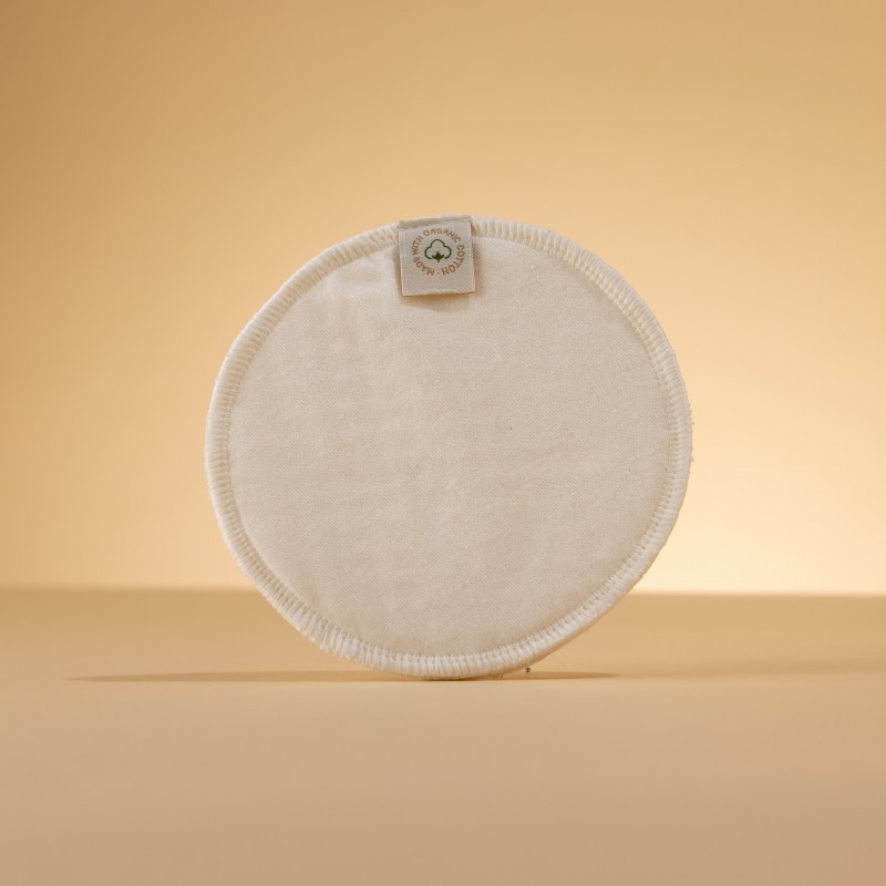 Coussinets d'allaitement lavables en coton bio et polyester